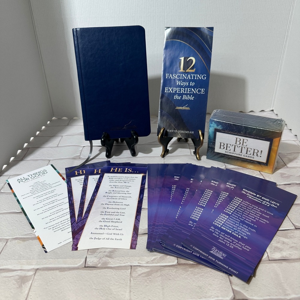 Lot David Jeremiah 12 Fascinating Ways…, Scripture Cards, Journal,‎ Bookmarks